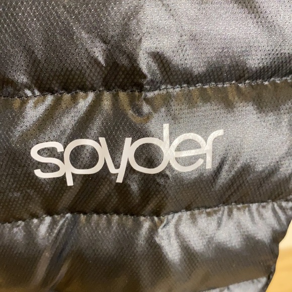 Down filled ladies black puffer size medium. Made by Spyder! - Picture 6 of 11